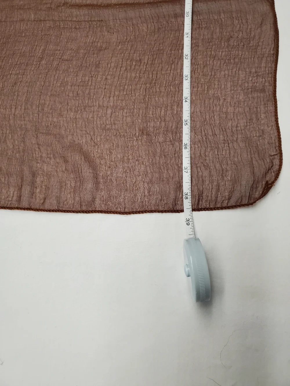 Brown Ombre Sheer Scarf Wrap | Boho Neutral Lightweight Shawl Floral Soft